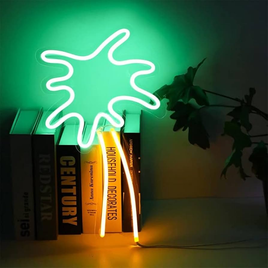 Amazon | LED ネオンサイン ヤシの木 ココナッツ USB電源 ネオン